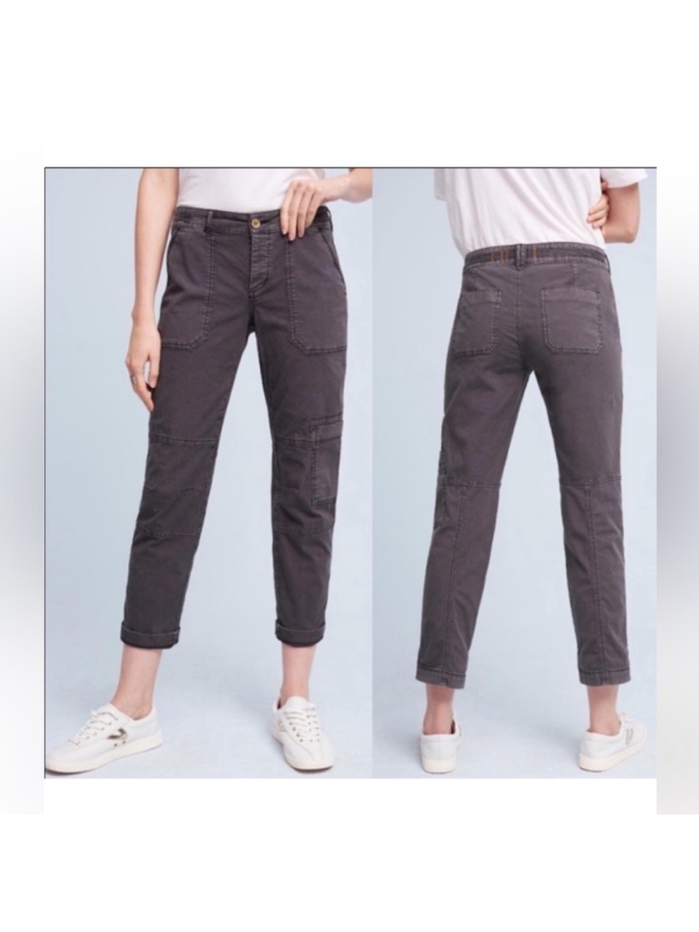 Hei Hei The Wanderer 28 Cropped Utility Cargo Pants - Gray